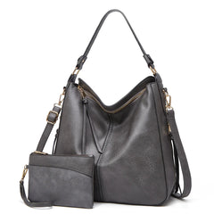 Odette hobo handbag in grey