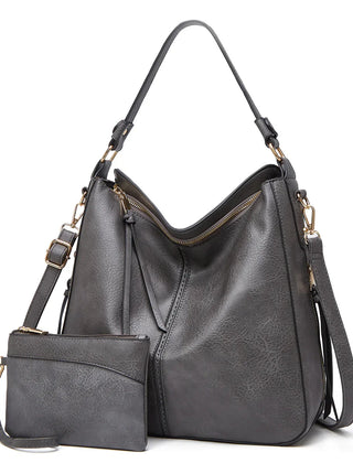 Odette hobo handbag in grey