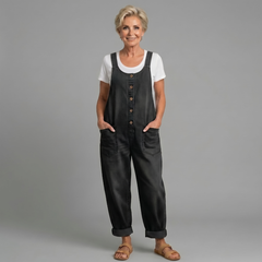 Saylor Vintage Washed Denim Overalls