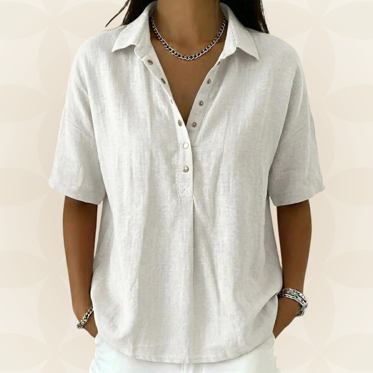 Sonja comfortable collared blouse, colour options