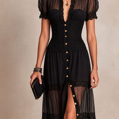 Gillian Elegant Maxi Dress - styled look