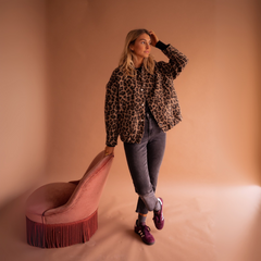 Zahra Leopard Print Jacket - styled outfit