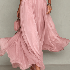 Emsley Chiffon Maxi Dress in Blush Pink