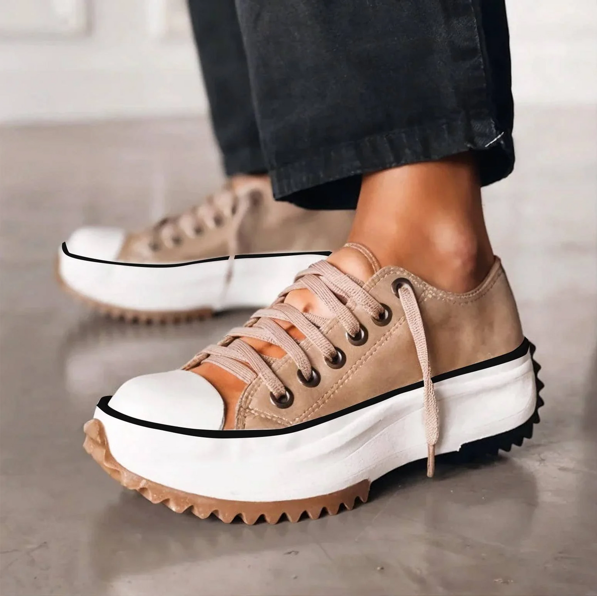 Bettina platform shoes in Brown