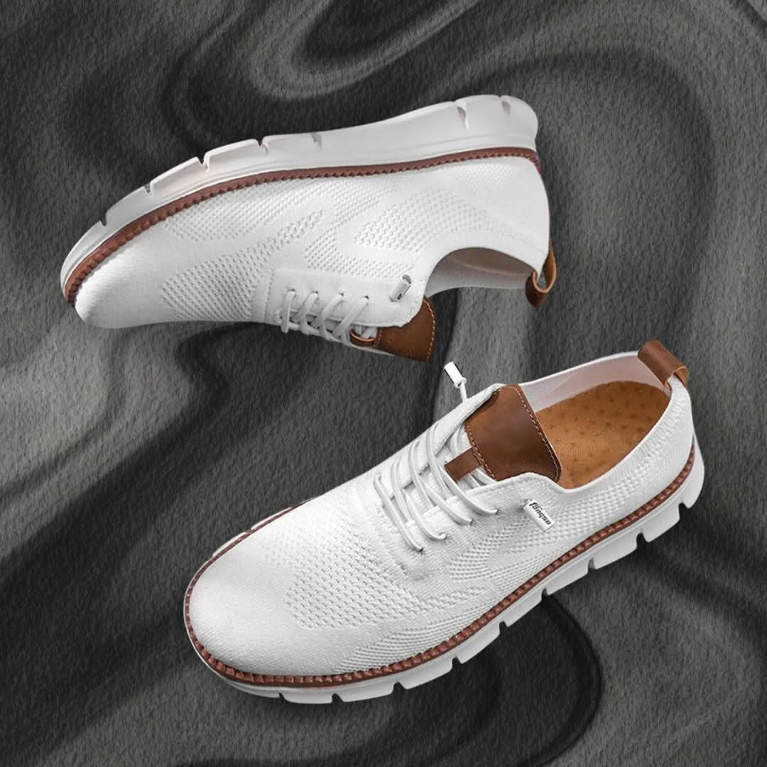 Harper walking shoes worn outdoors
