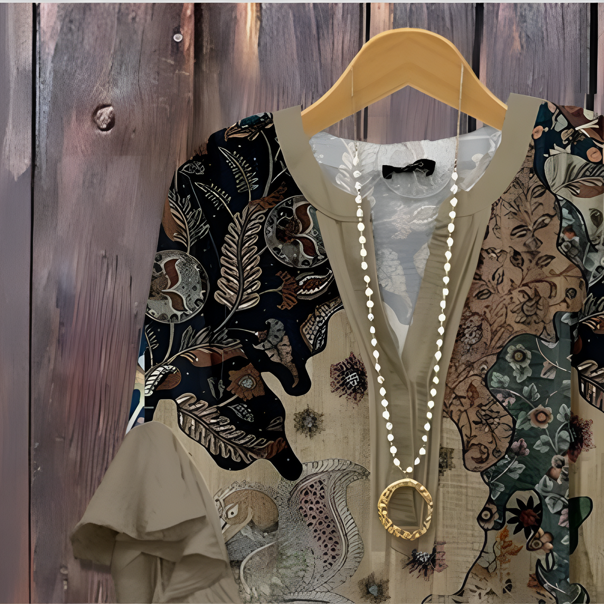 Phoenix | Elegant Blouse with Patterns
