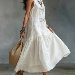 Geneva Sleeveless Maxi Dress detail