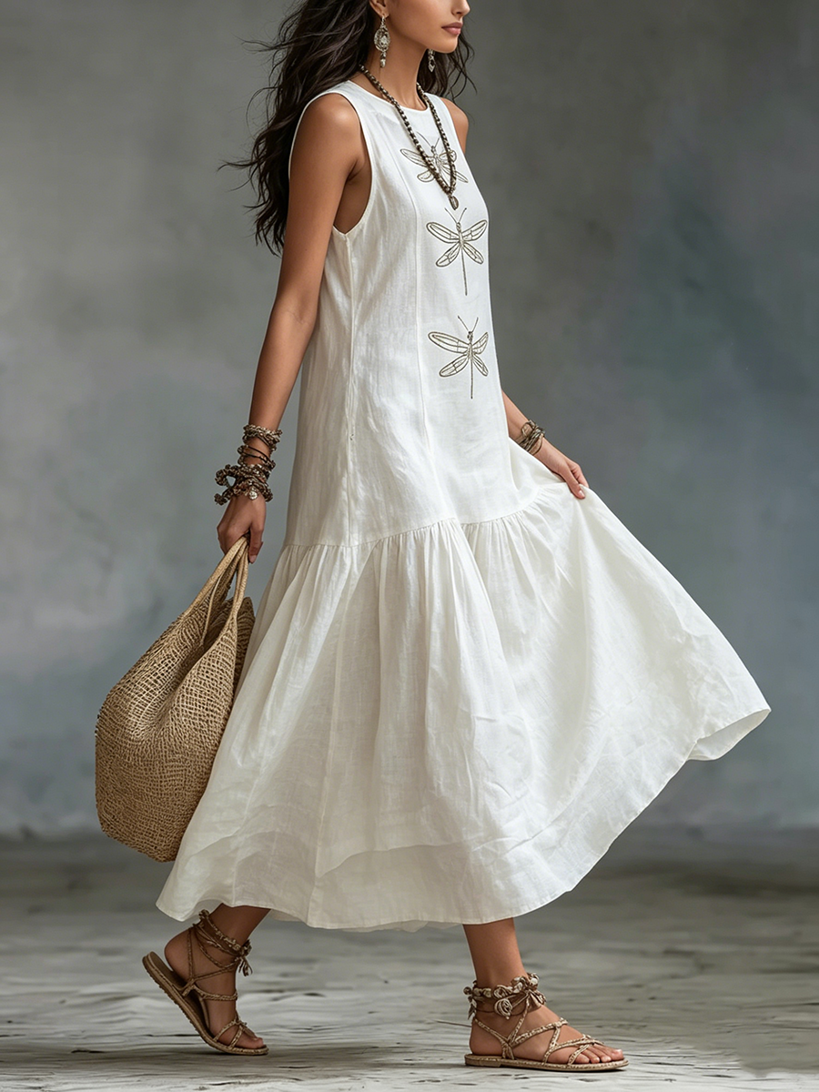 Geneva Sleeveless Maxi Dress detail