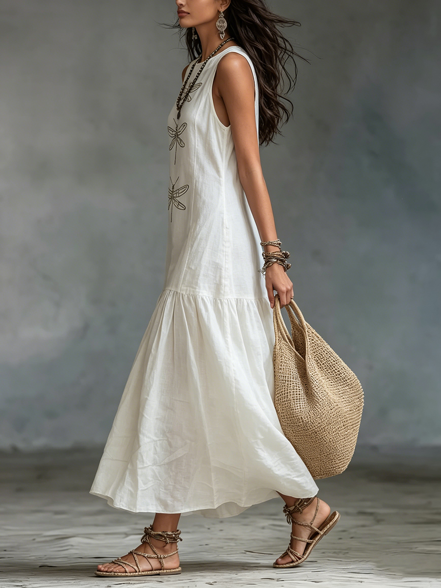 Geneva Sleeveless Maxi Dress detail