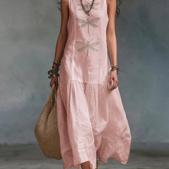 Geneva Sleeveless Maxi Dress - Pink