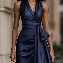 Women's halterneck maxi dress, additional view