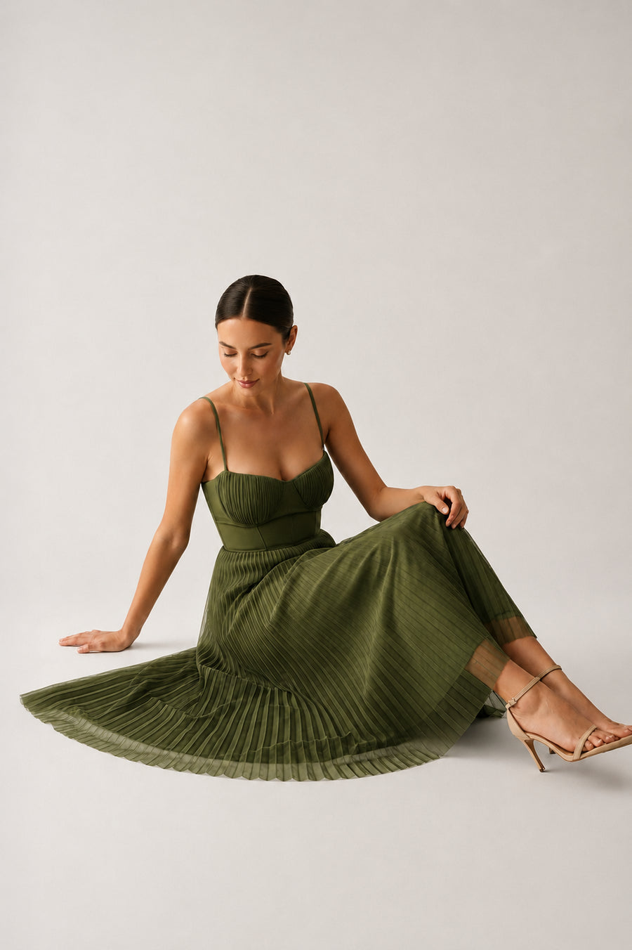 Jacqueline structured corset maxi dress, additional view