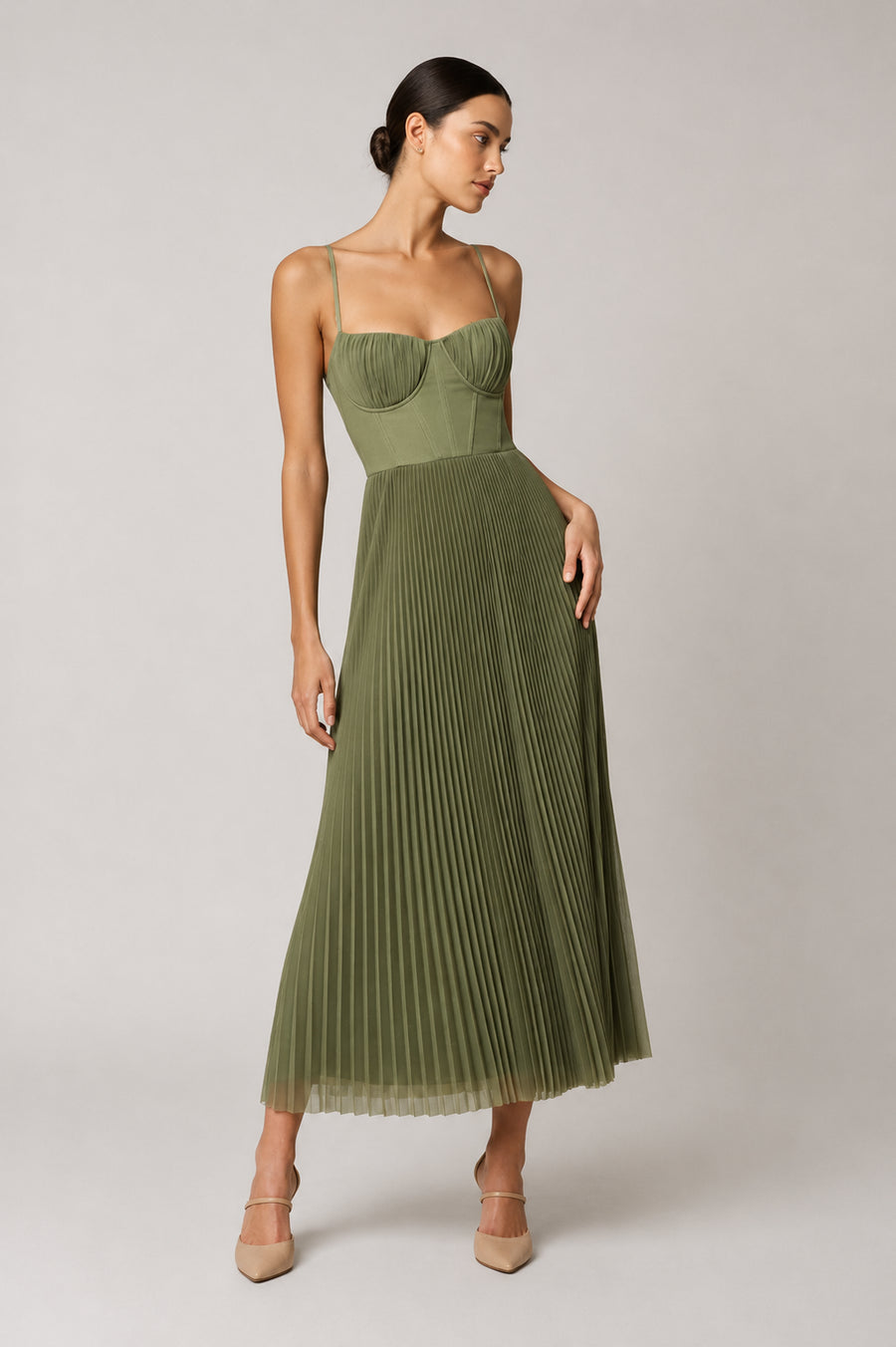 Jacqueline structured corset maxi dress, additional view