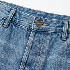 Women's cropped straight leg jeans, additional view.
