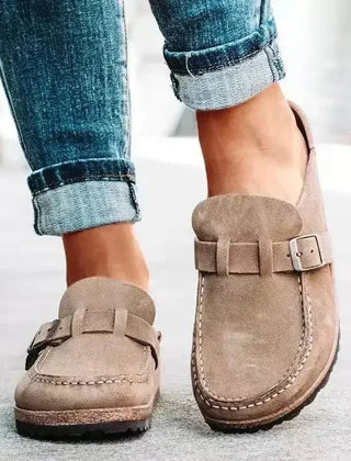 Beeckhoven comfortable ladies slip-on shoes - side view