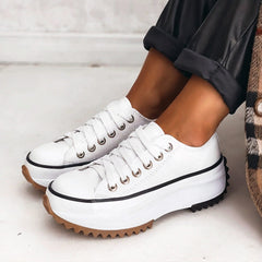 Bettina platform shoes in White