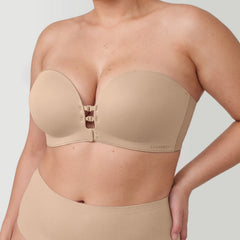Vera Strapless Front-Closure Bra worn, lifestyle