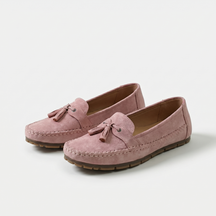 Women's pink classic tassel loafers – Nadine by Mallee's Finest Melbourne